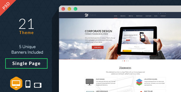 21-Theme Multipurpose PSD Nulled Nulled - Free Download