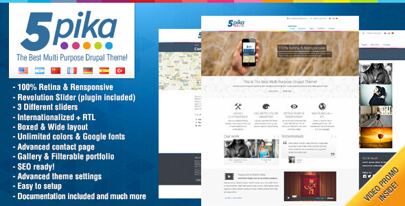 5pika - Drupal Theme  Nulled Nulled - Free Download