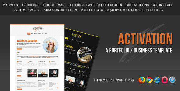 Activation - a Business / Portfolio Template Nulled Nulled - Free Download