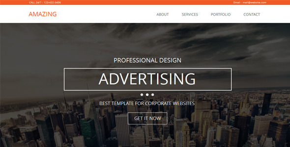 Amazing - One Page Parallax Muse Template Nulled Nulled - Free Download