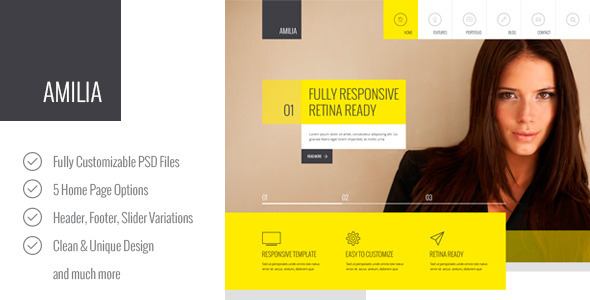 Amilia – Multipurpose PSD Template Nulled Nulled - Free Download