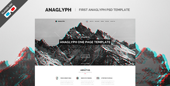 Anaglyph - PSD Template Nulled Nulled - Free Download