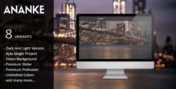 Ananke - Parallax One Page HTML Template Nulled Nulled - Free Download