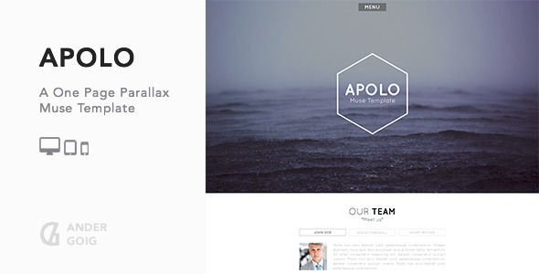 Apolo - One Page Parallax Muse Template Nulled
