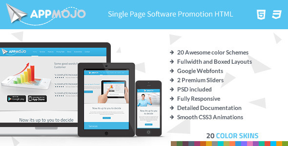 App Mojo - Software Landing Page HTML Nulled Nulled - Free Download
