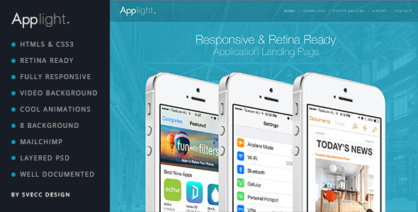 AppLight - Responsive One Page Scroll App Theme Nulled - Download Free Nulled