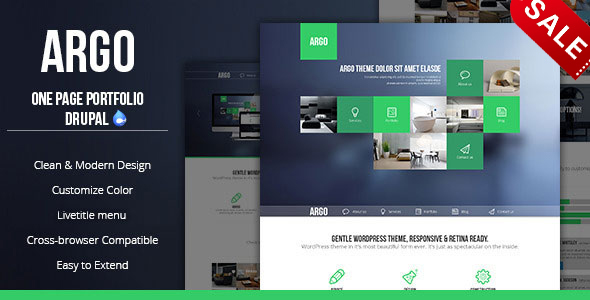 Argo - Modern OnePage Metro UI Drupal 7.6 Theme Nulled Nulled - Free Download