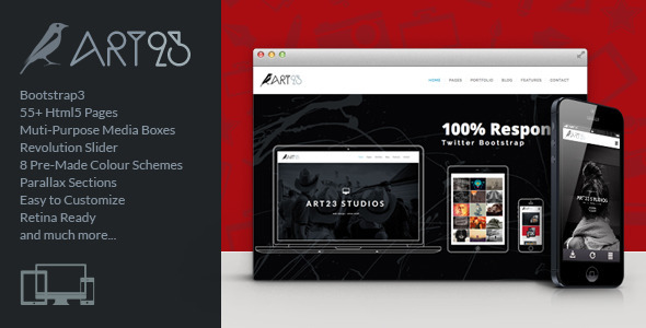 Art23 - Creative Html5 Portfolio Template Nulled Nulled - Free Download
