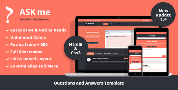 Ask me - Responsive Questions and Answers Template Nulled Nulled - Free Download