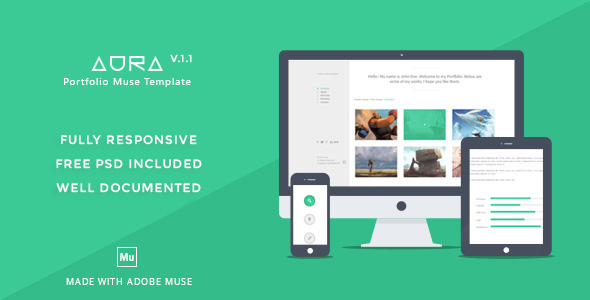 Aura - Portfolio Muse Template Nulled