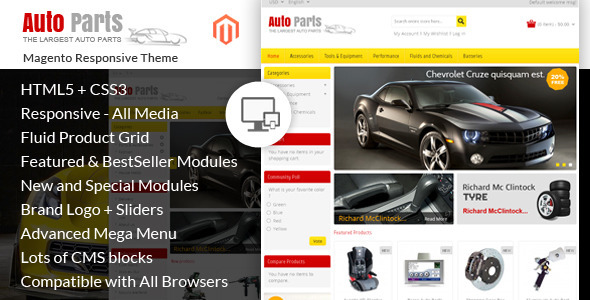 Auto Parts - Tools Magento Theme Nulled Nulled - Free Download