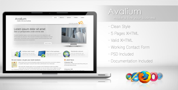 Avalium - Clean Business Template Nulled Nulled - Free Download