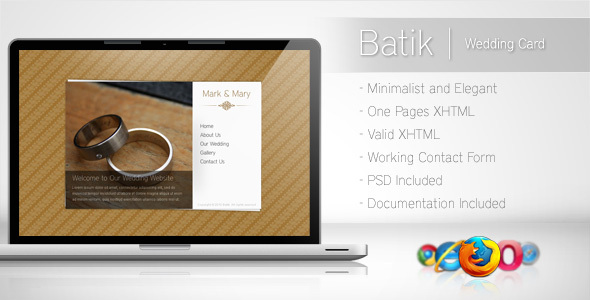 Batik - Minimalist Wedding Card Nulled Nulled - Free Download