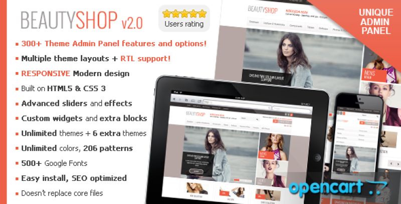 BeautyShop - Responsive OpenCart theme Nulled Nulled - Free Download