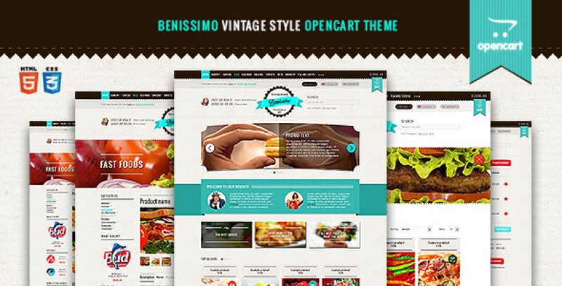 Benissimo — Vintage Style OpenCart Theme Nulled Nulled - Free Download