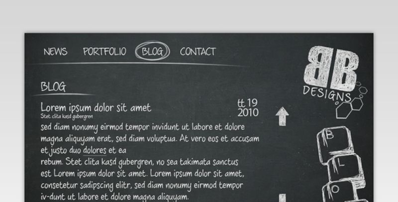 Black Board Portfolio Template Nulled - Download Free Nulled