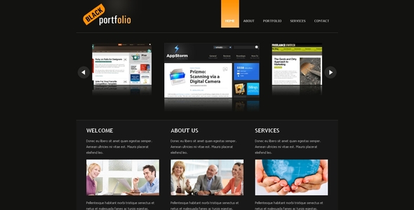 Black Portfolio Drupal 6 Template Nulled - Download Free Nulled