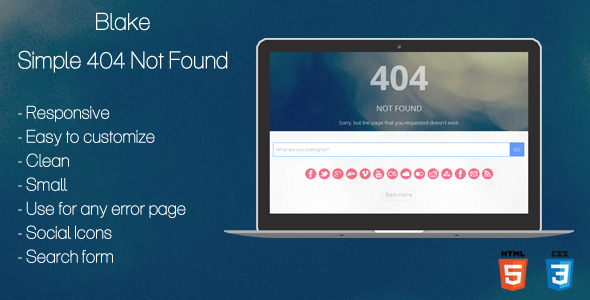 Blake - 404 Not Found Page Nulled Nulled - Free Download