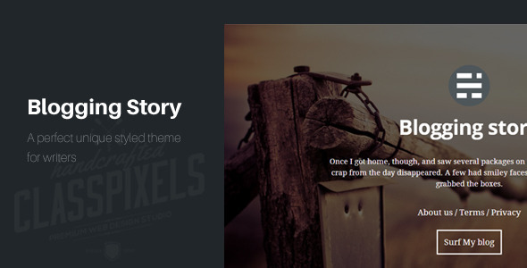 Blogging story HTML5 Blog template Nulled Nulled - Free Download