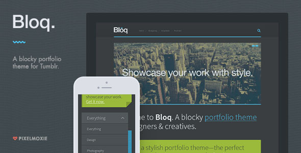 Bloq - A Blocky Portfolio Theme for Tumblr Nulled Nulled - Free Download