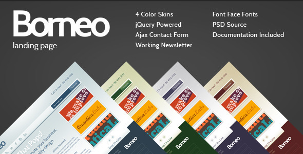 Borneo Landing Page Nulled Nulled - Free Download