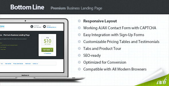 Bottom Line - Premium Business Landing Page Nulled Nulled - Free Download