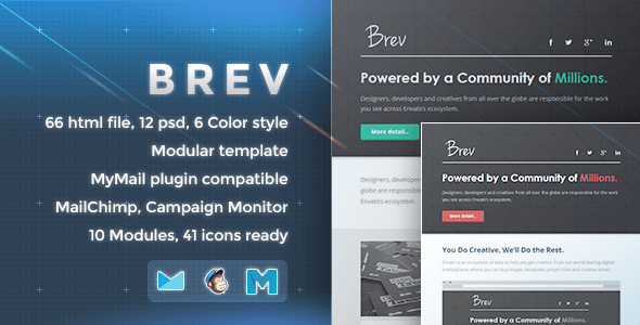 Brev - Responsive Email Template Nulled Nulled - Free Download