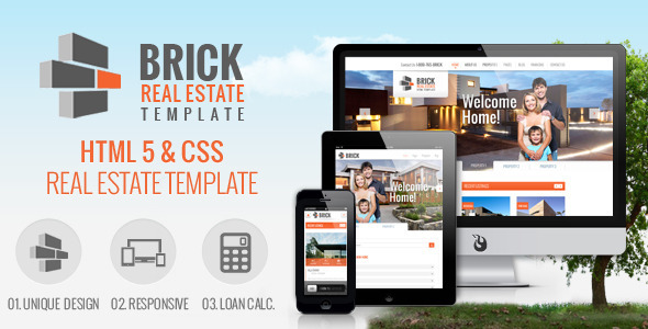 Brick - Responsive Real Estate Site HTML Template Nulled - Download Free Nulled