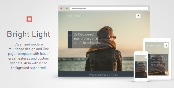 Bright Light Multipurpose Creative Template One Pager & Multipage Nulled Nulled - Free Download