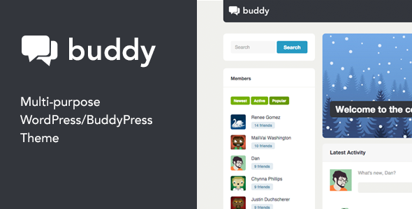 Buddy: Simple WordPress & BuddyPress Theme Nulled Nulled - Free Download