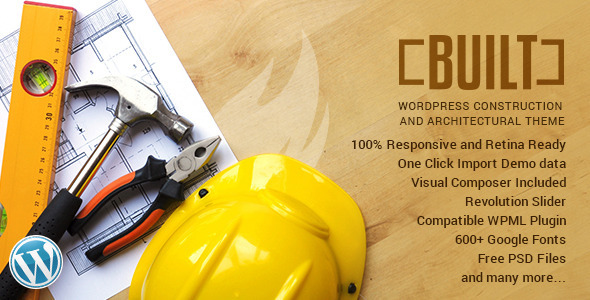 BUILT | Construction Business WordPress Theme Nulled Nulled Free Download