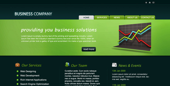 Business Company PSD Template Nulled - Download Free Nulled