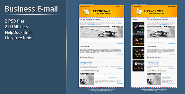 Business E-mail Template Nulled Nulled - Free Download