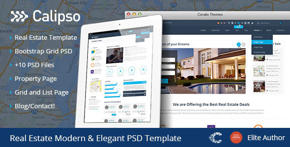 Calipso Real Estate Buy Rent Sell PSD Nulled Nulled - Free Download