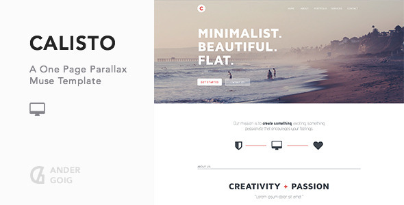 Calisto - One Page Muse Template Nulled Nulled - Free Download