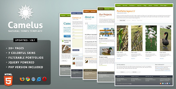 Camelus - Nature Tones Business Template  Nulled Nulled - Free Download