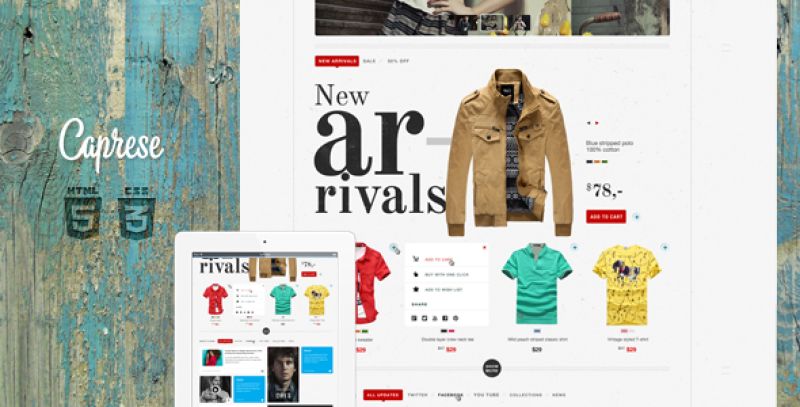 Caprese - Modern E-Commerce Template Nulled Nulled - Free Download