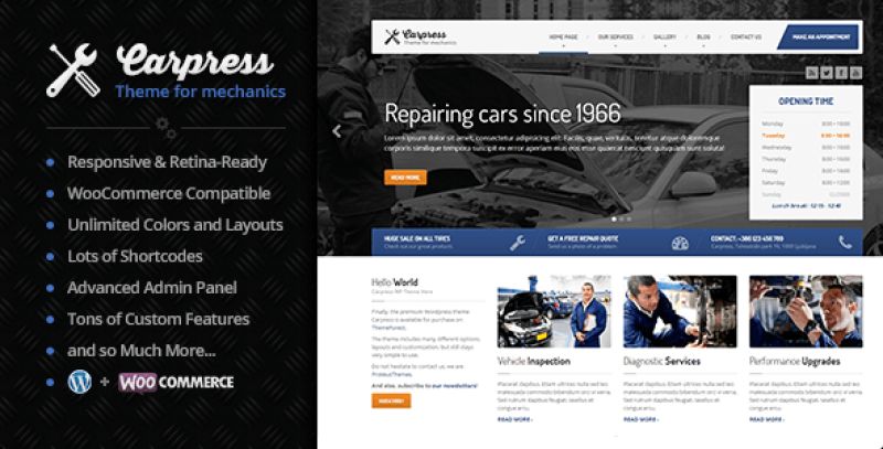CarPress — WordPress Theme For Car and Automotive Professionals Nulled Nulled - Free Download