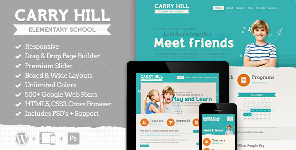 Carry Hill School - Education Wordpress Theme Nulled Nulled - Free Download