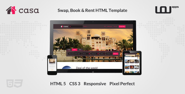 Casa - Swap, Book & Rent HTML Template  Nulled Nulled - Free Download