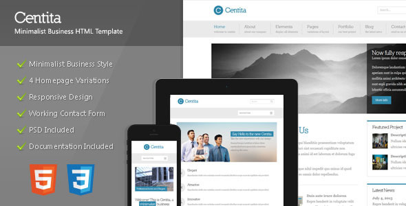 Centita - Minimalist Business Template Nulled Nulled - Free Download