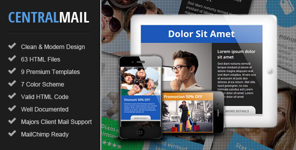 Central - Responsive Email Newsletter Template Nulled