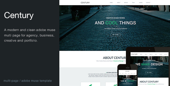 Century - Agency Multi Page Muse Template Nulled Nulled - Free Download