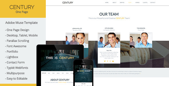 Century - Multi-Purpose Muse Template Nulled Nulled - Free Download