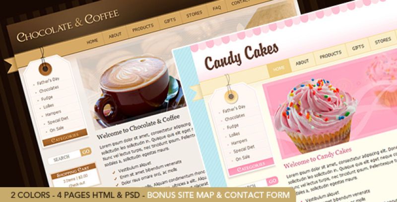 Chocolate Coffee & Cupcakes - HTML Nulled Nulled - Free Download