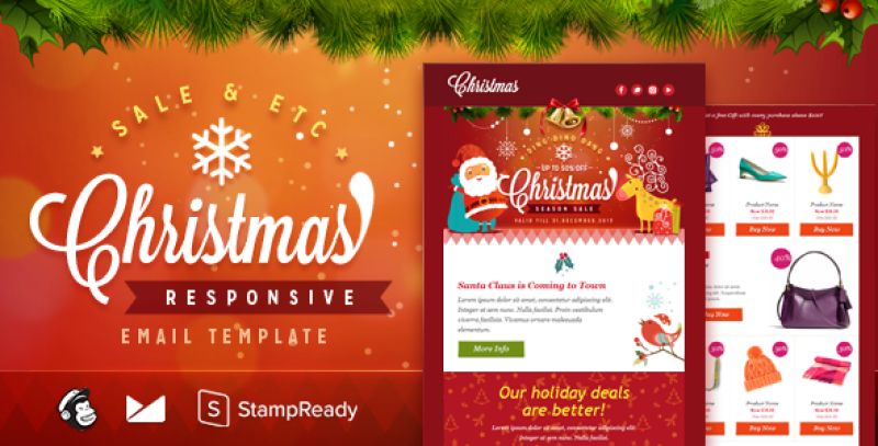 Christmas - Responsive Email + StampReady Builder Nulled Nulled - Free Download