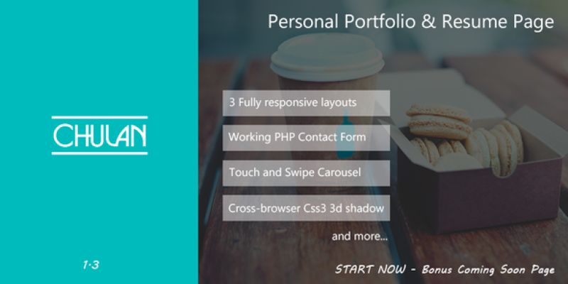 Chulan -  Personal Portfolio & Resume Page Nulled Nulled - Free Download