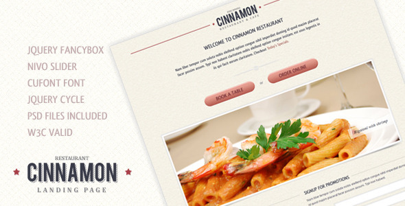Cinnamon Landing Page Nulled Nulled - Free Download