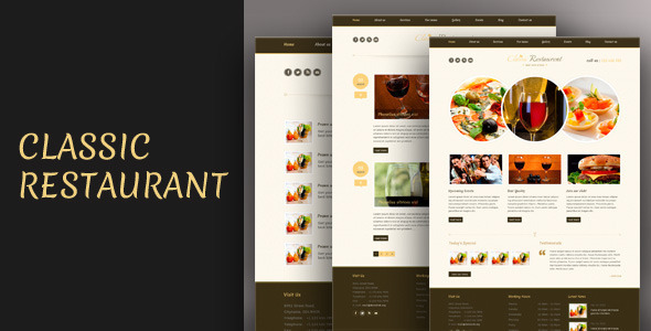 Classic Restaurant - Responsive Theme Css3/Html5 Nulled Nulled - Free Download