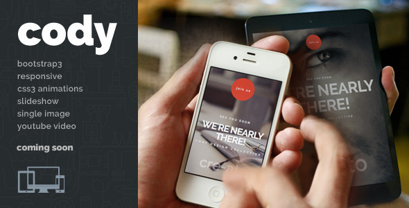 Cody - Responsive Coming Soon Html5 Template Nulled Nulled - Free Download